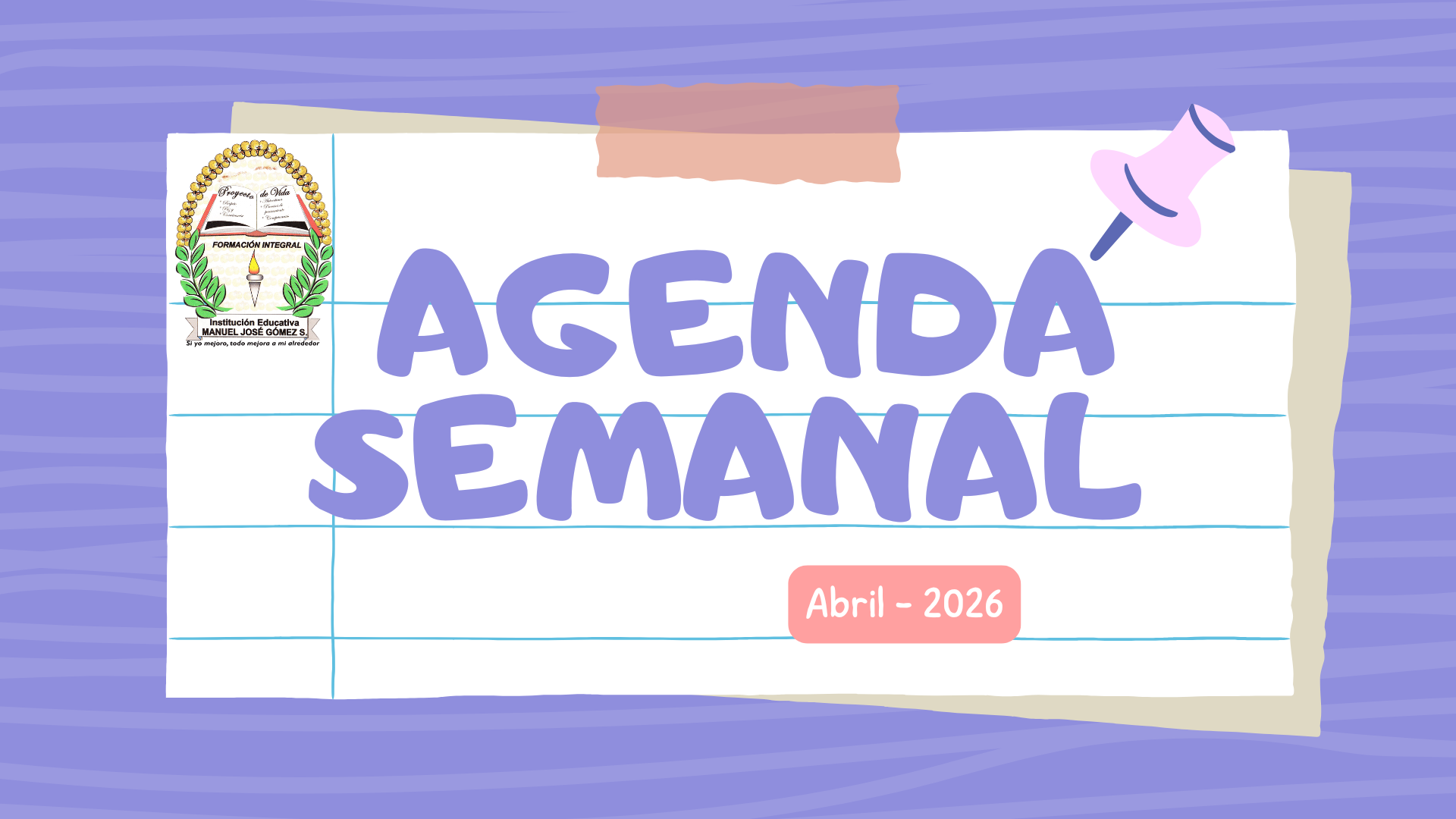 Agenda semanal Abril